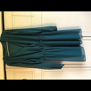 Long sleeve surplice front dress